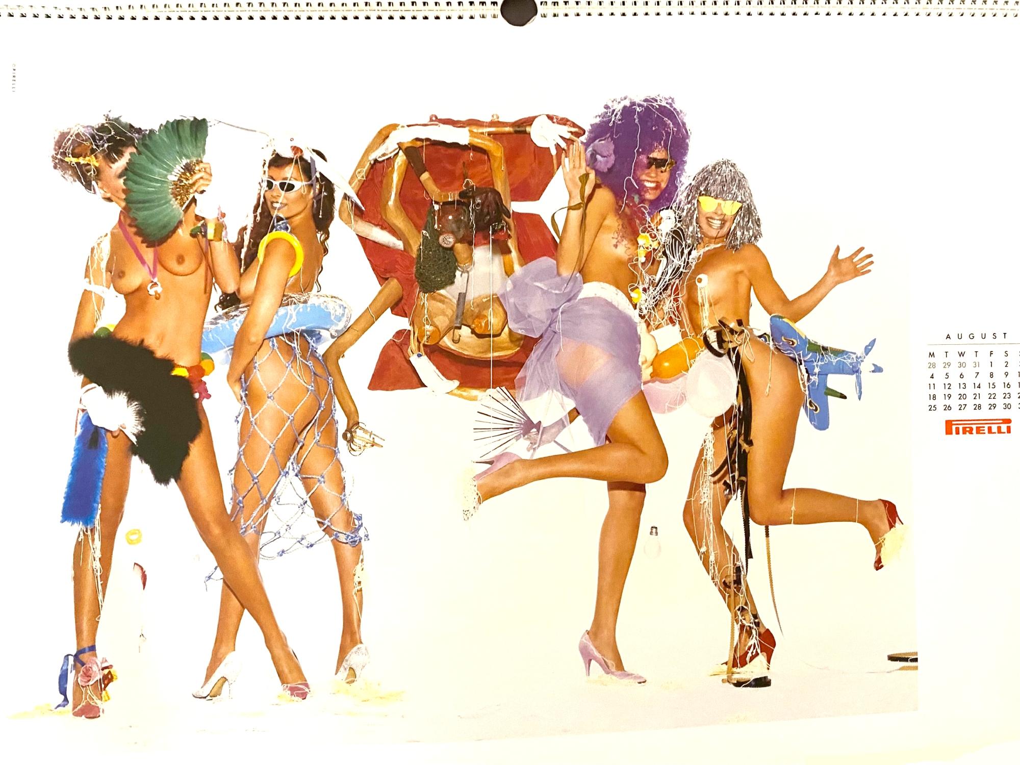 1986 Pirelli Calendar Featuring Marne Maitland by Bert Stern, a celebrated edition of the Pirelli Calendar, this 1986 volume was shot by legendary photographer Bert Stern — known for his work with Marilyn Monroe and Vogue. Merging his signature soft
