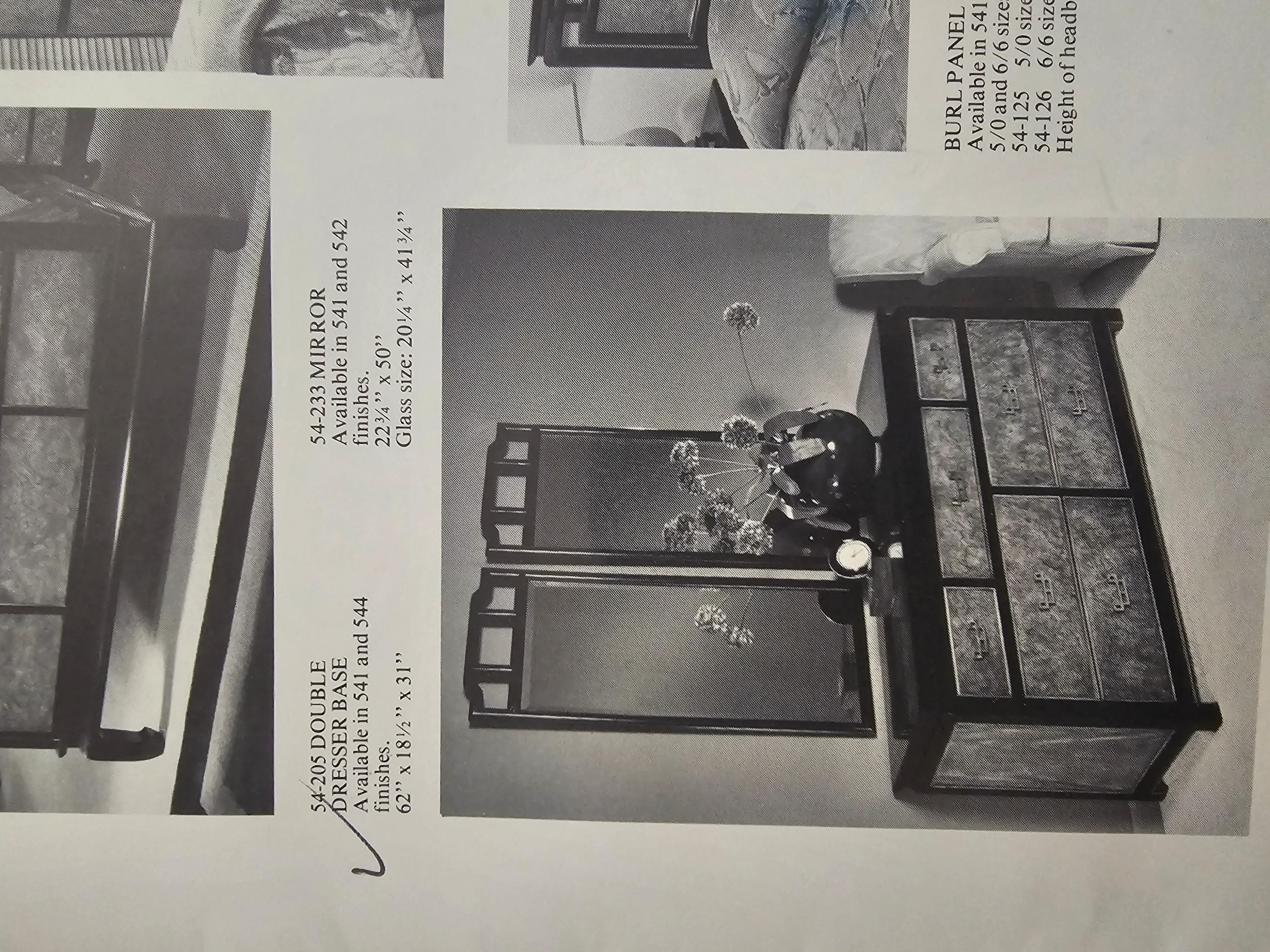 1986 Raymond K Sabota para Century Furniture Cómoda doble Chin Hua Estadounidense en venta