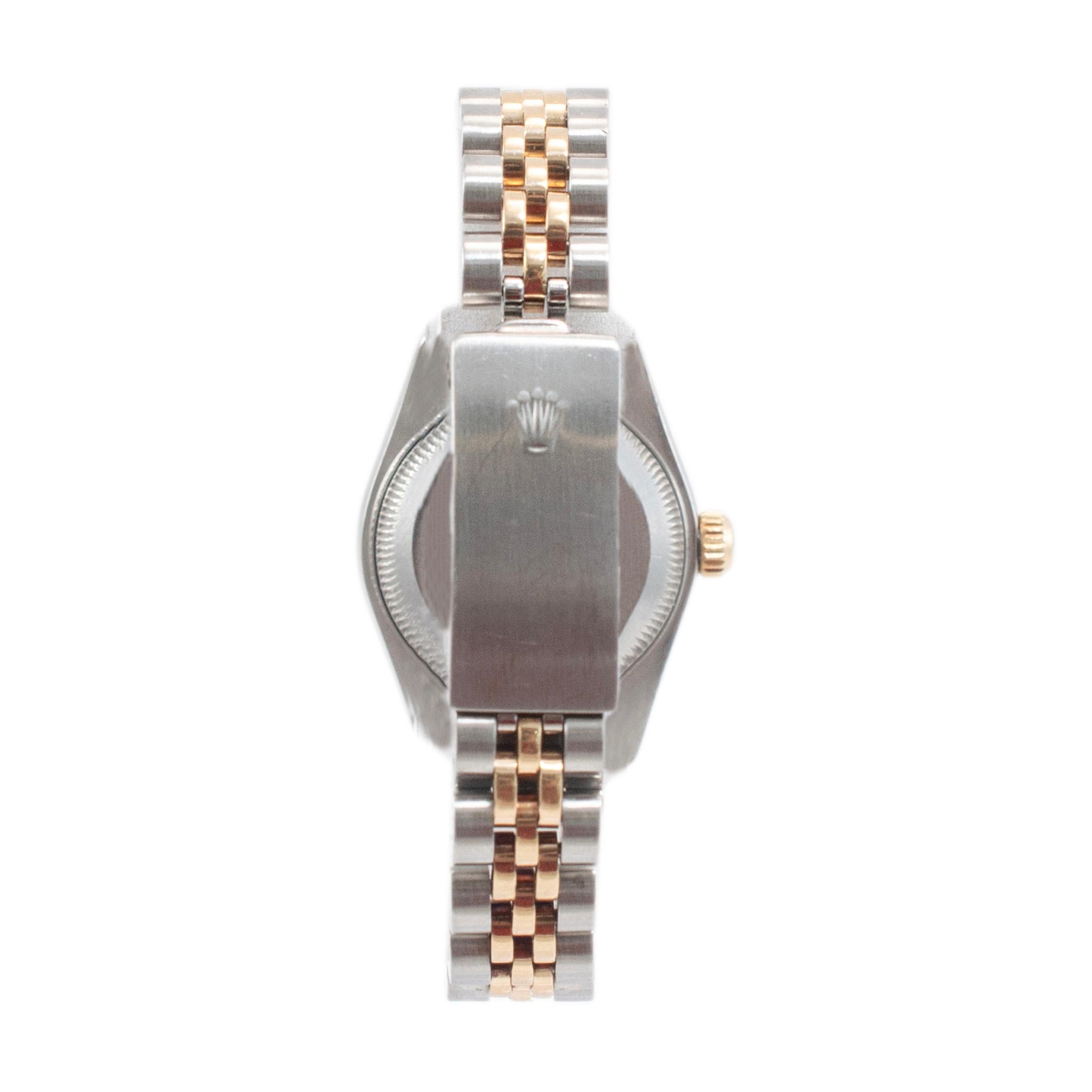1986 Rolex Lady Datejust 26MM 69173 18K Gelbgold & Edelstahl Uhr Damen