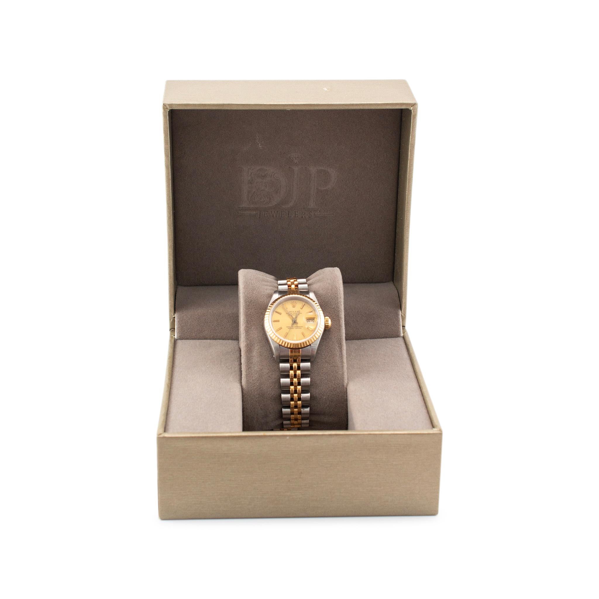 1986 Rolex Lady Datejust 26MM 69173 18K Gelbgold & Edelstahl Uhr 5