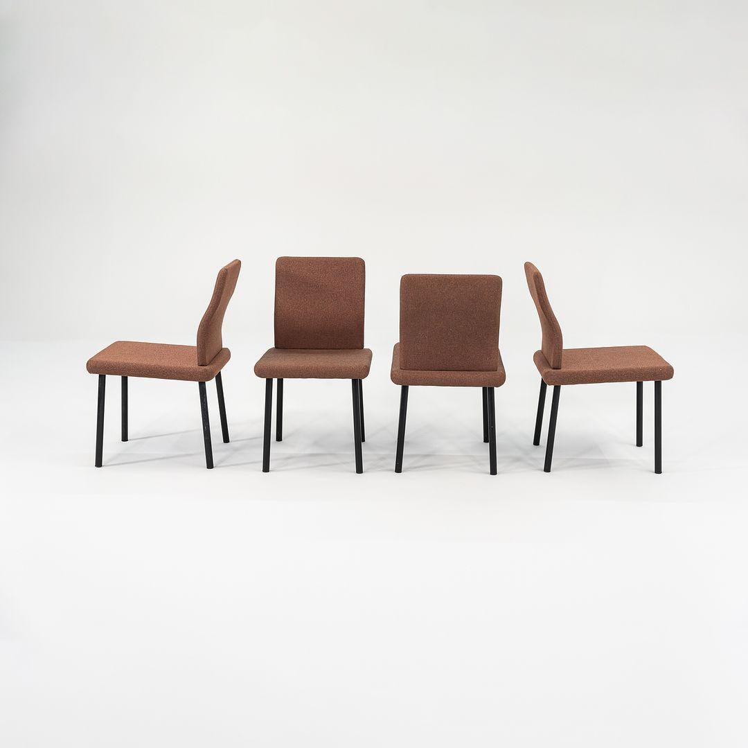 1986 Ensemble de quatre chaises de salle à manger sans accoudoirs Knoll Mandarin par Ettore Sottsass en vente 5
