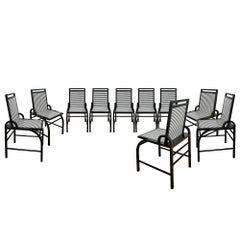 1986 Set of Ten "Liverpool" Chairs by George Sowden for Memphis, Oak, Italy