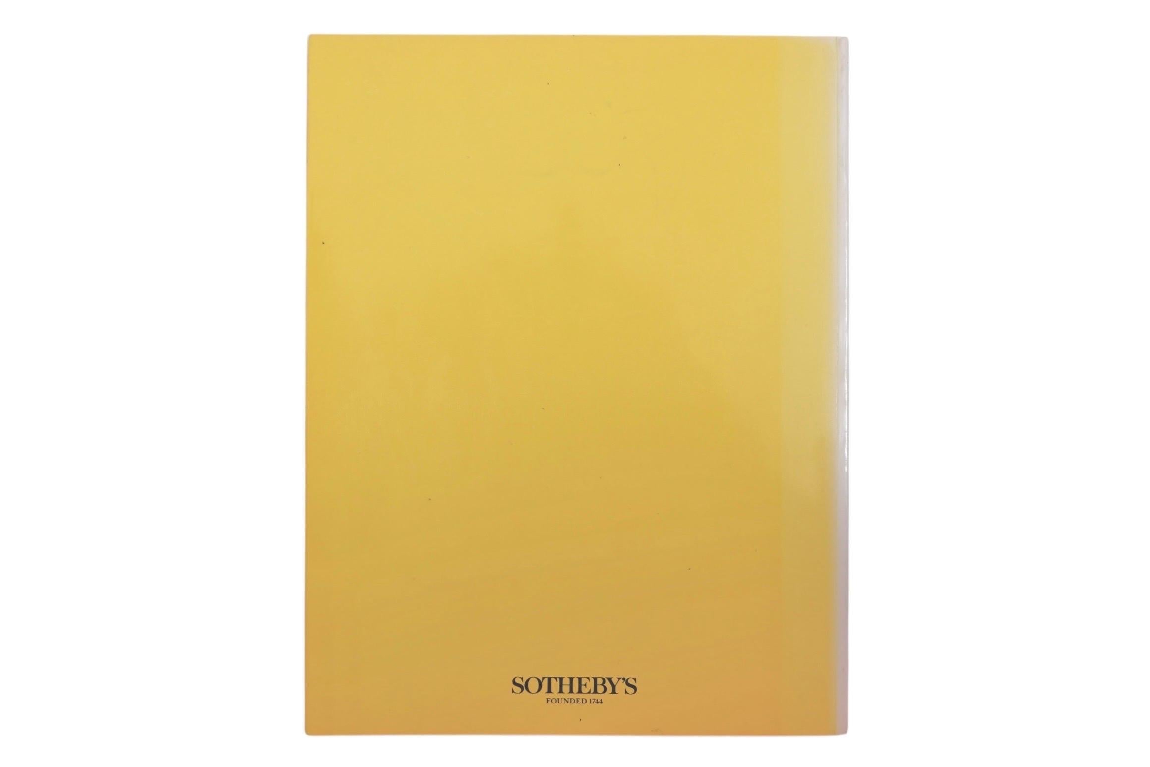 1986 Sotheby's New York Contemporary Art Auction Catalog In Good Condition For Sale In Bradenton, FL