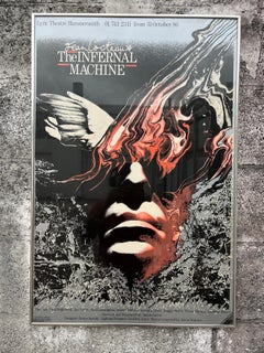 1986 "The Infernal Machine" Original Promotional Poster Signed By Maggie Smith