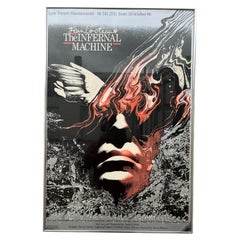 1986 "The Infernal Machine" Original Promotional Poster Signed By Maggie Smith