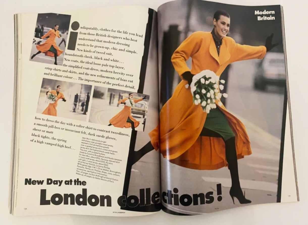 1986 Rivista britannica VOGUE di Saul Leiter In condizioni buone in vendita a London, GB