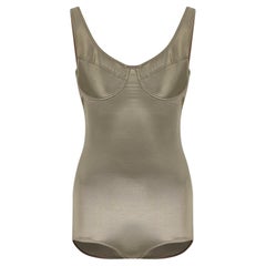 1987 Alaia Runway Documented Maillot de bain étain