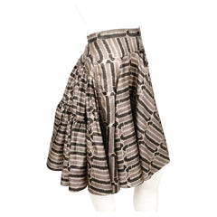 1987 AZZEDINE ALAIA 'Basque' runway skirt with artwork by Christoph von Weyhe