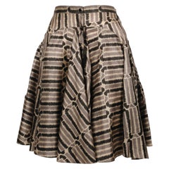 1987 AZZEDINE ALAIA 'Basque' runway skirt with artwork by Christoph von Weyhe