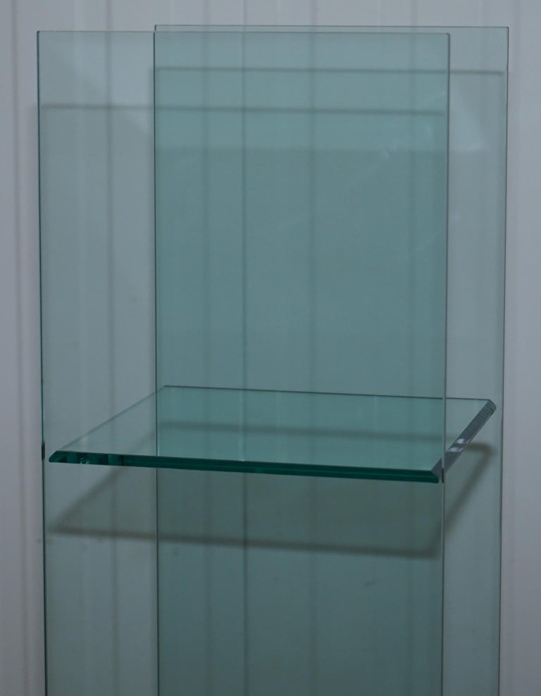 1987 Babele Glass Shelves by Massimo Morozzi, Fiam Italia Bookcase Large Piece 7