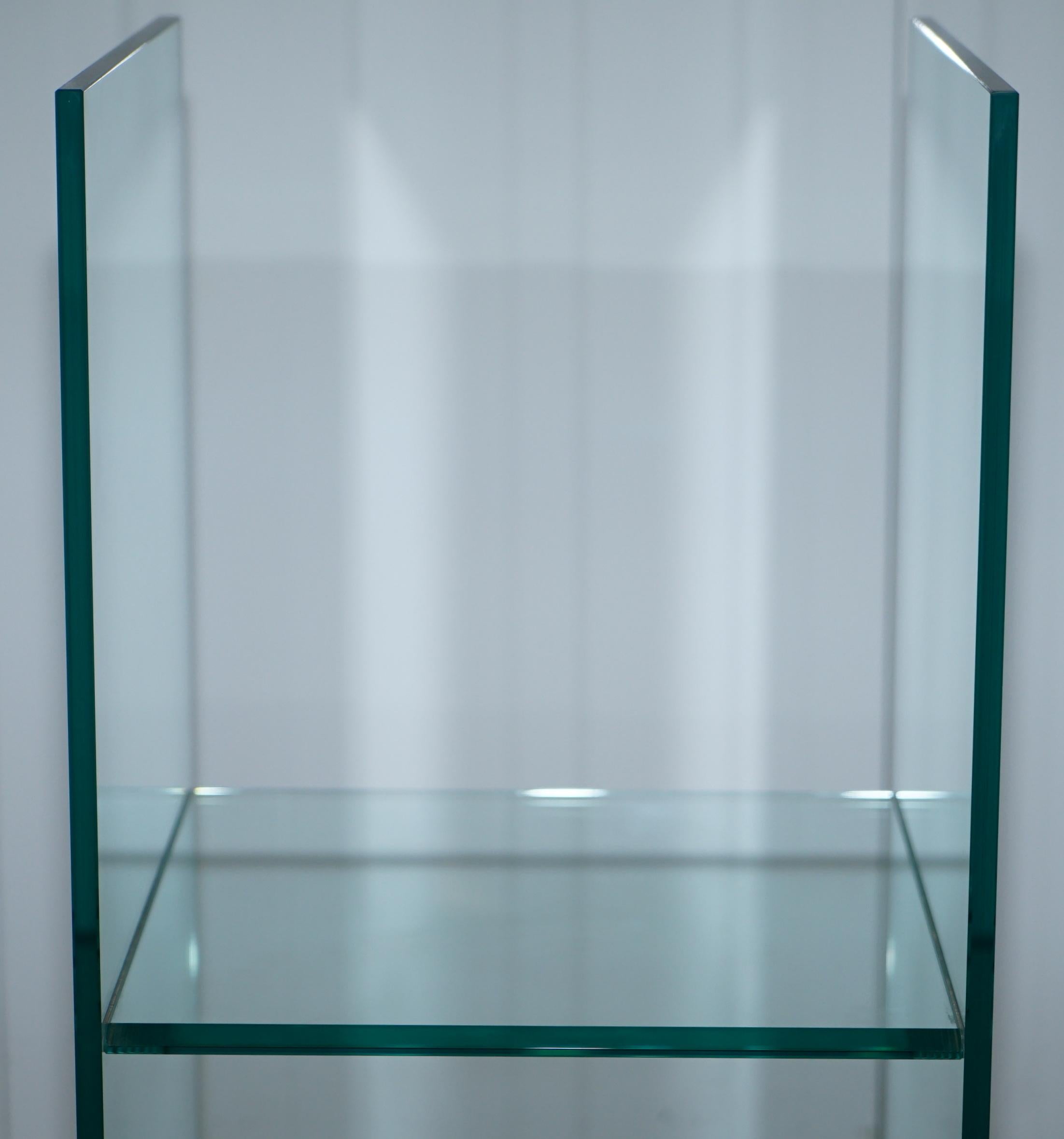 Late 20th Century 1987 Babele Glass Shelves by Massimo Morozzi, Fiam Italia Bookcase Large Piece