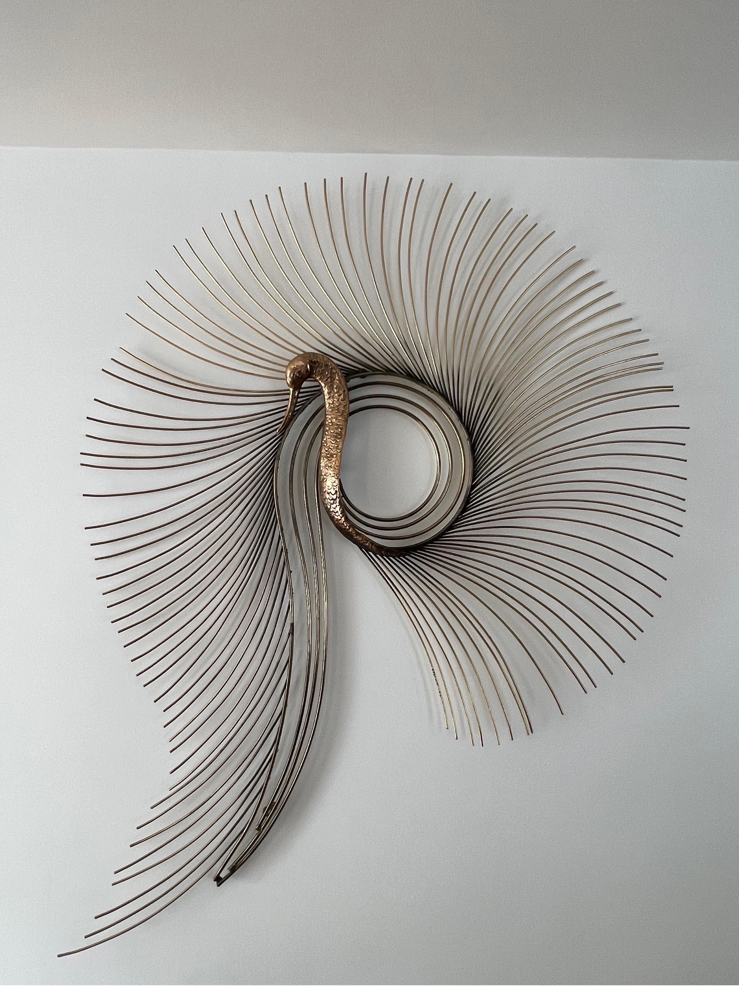 Brass and Metal Swan Wall Sculpture by Curtis Jere, circa 1987

Sophisticated and well made wall art that will enhance any room.