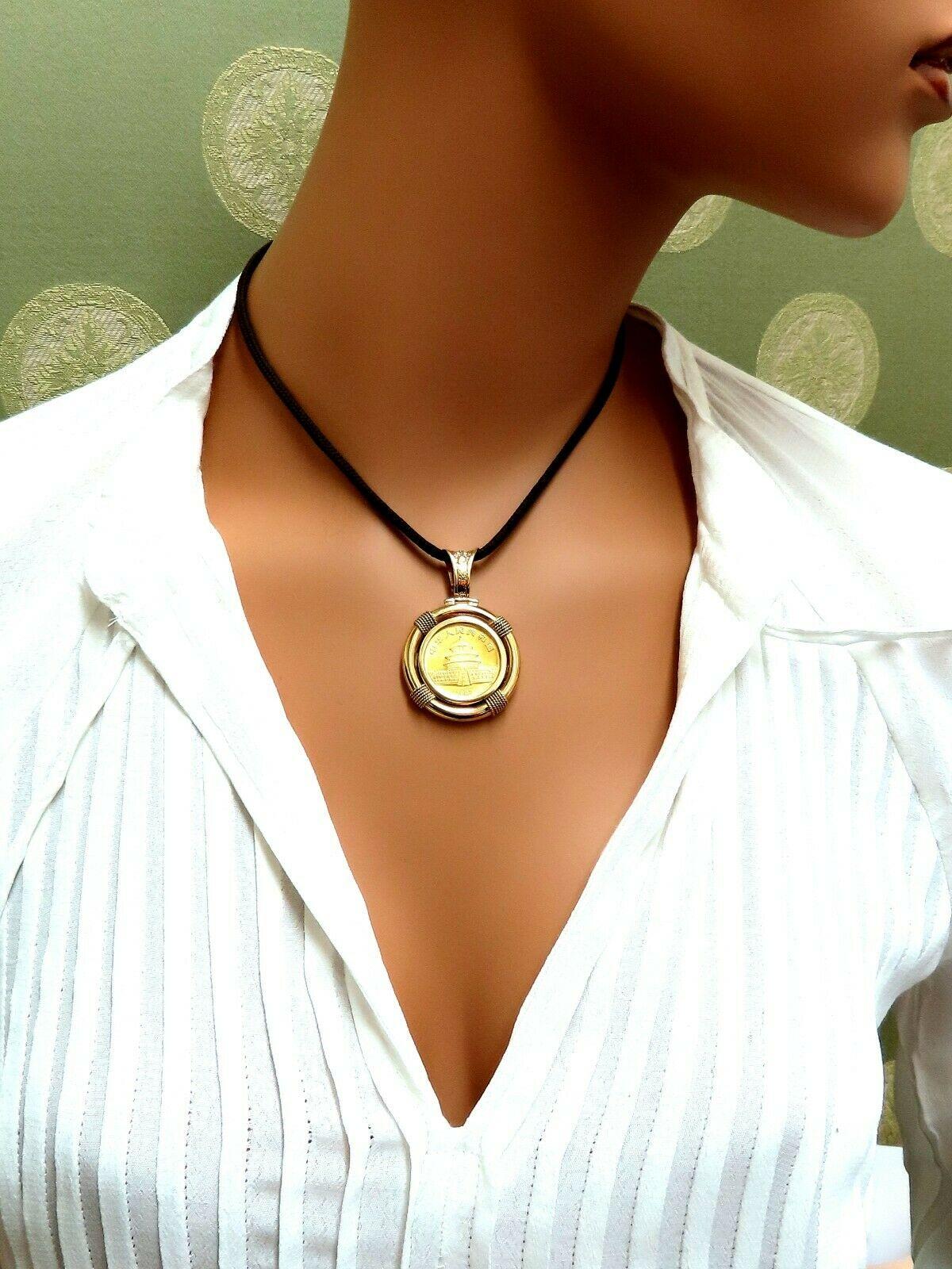 chinese gold coin pendant