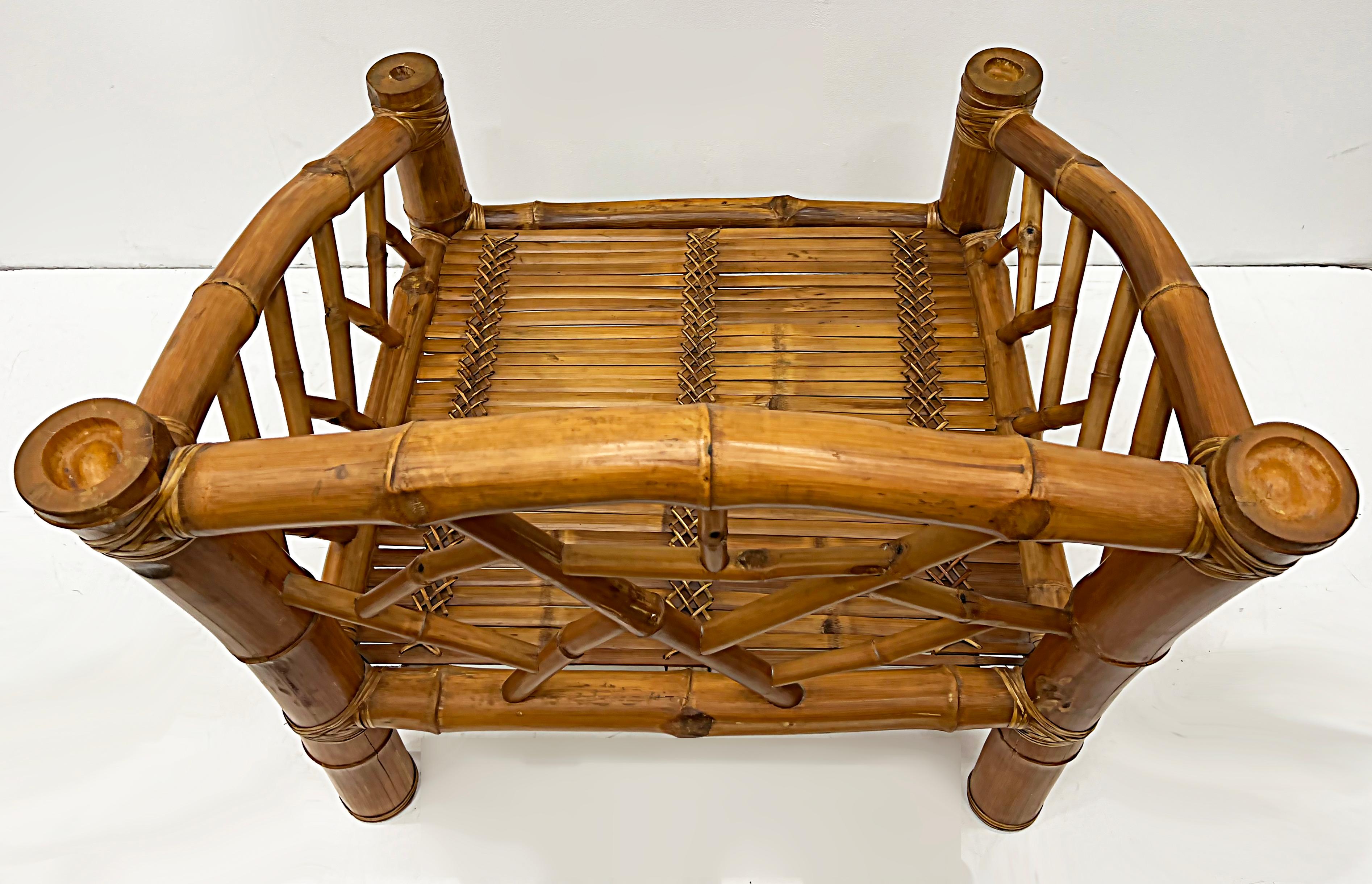 1987 Coastal Bamboo Rattan Chair by Antonio Budji Layug 1