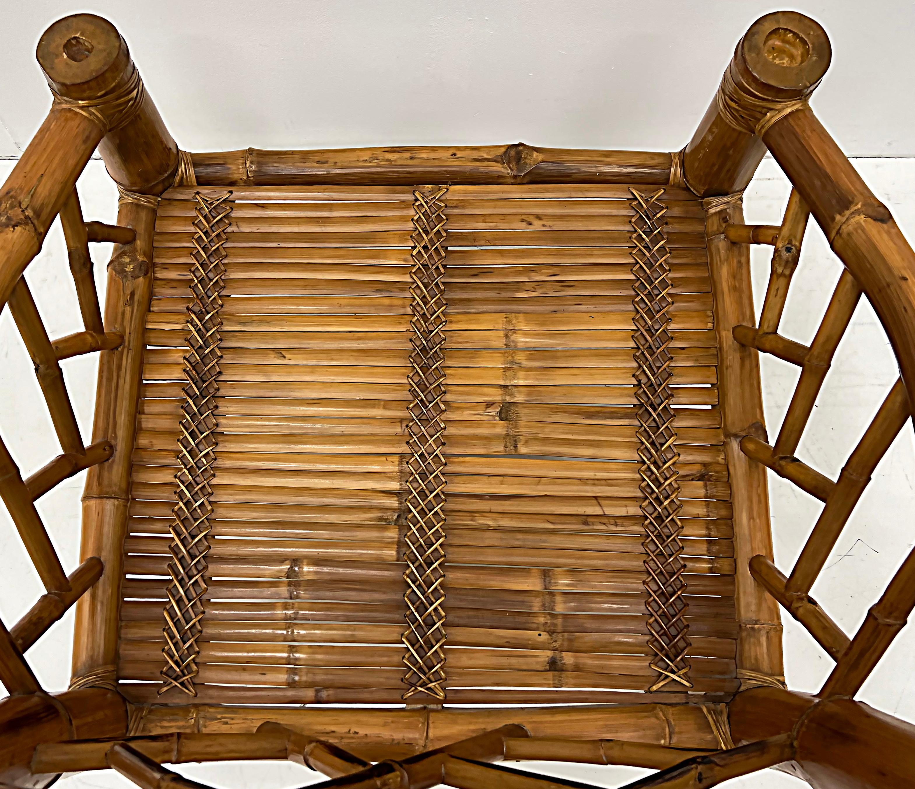 1987 Coastal Bamboo Rattan Chair by Antonio Budji Layug 2