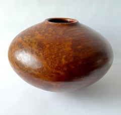 1987 Dennis Elliott Redwood Lace Burl Hand Turned Vase