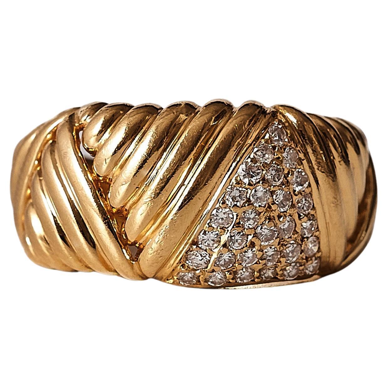 1987 Engelbert, Stockholm, 18kt Gold and Diamond Ring.
