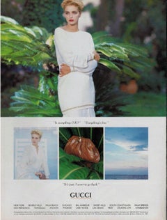 S/S 1987 Gucci Documented Brown Genuine Crocodile Chain Crossbody Clutch