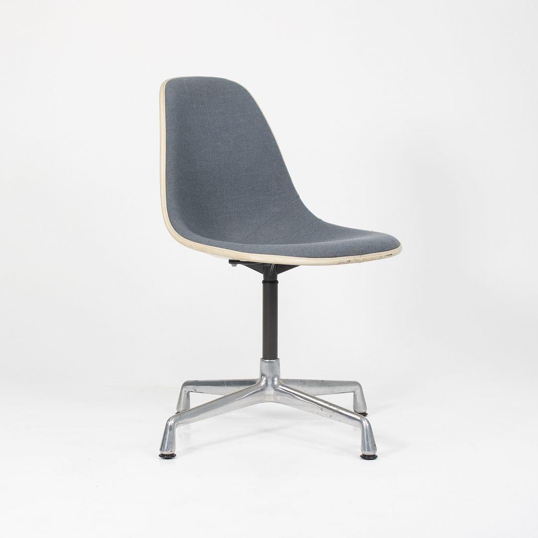 1987 Herman Miller Eames EC430 Swivel Desk Chair with Hopsack Upholstery im Zustand „Gut“ im Angebot in Philadelphia, PA