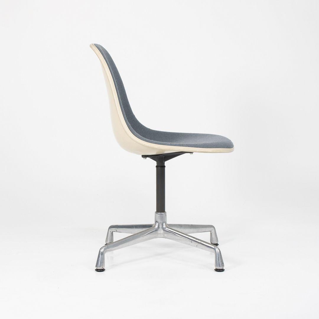 1987 Herman Miller Eames EC430 Swivel Desk Chair with Hopsack Upholstery (Ende des 20. Jahrhunderts) im Angebot