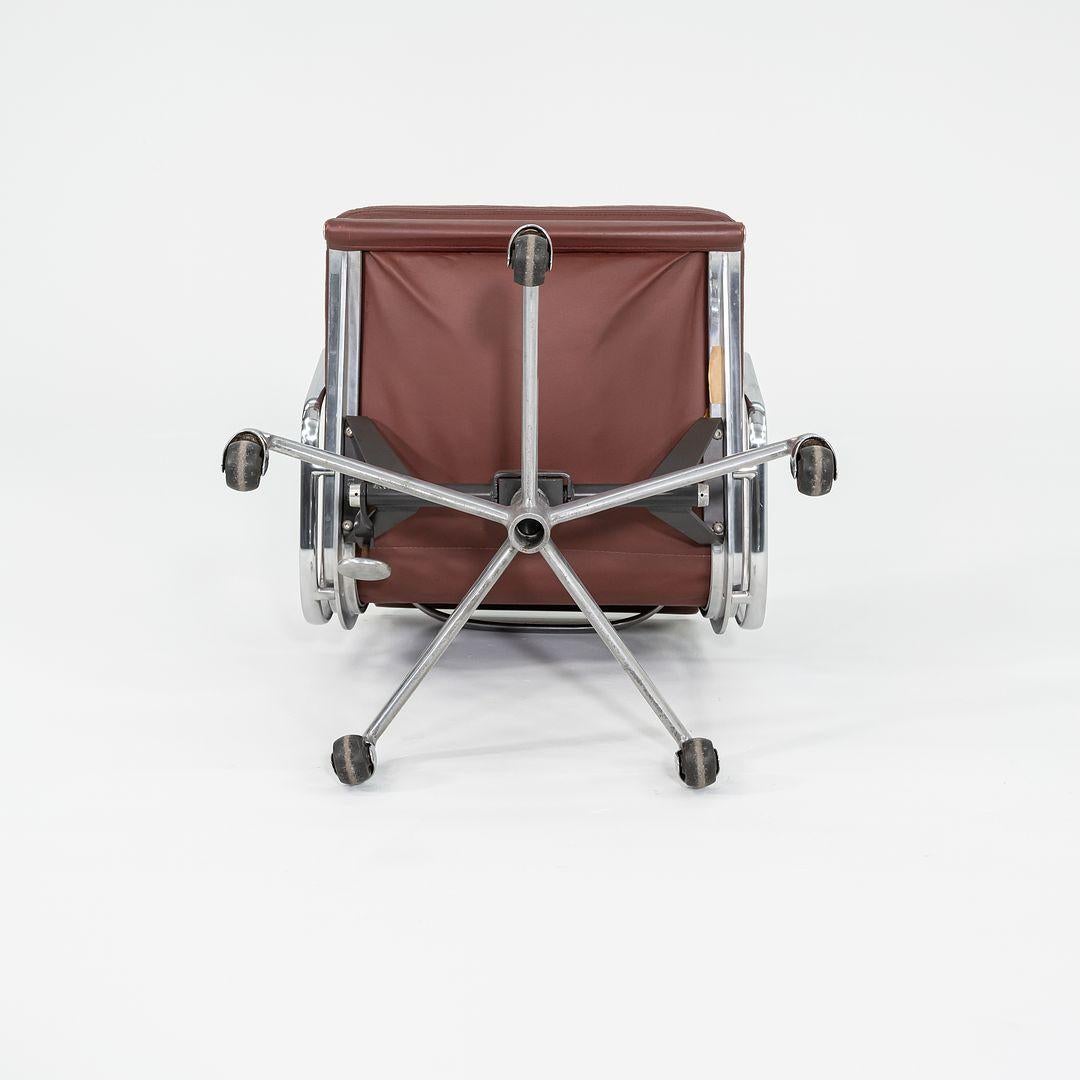 1987 Herman Miller Eames Soft Pad Management Desk Chair in Burgundy Leather 2