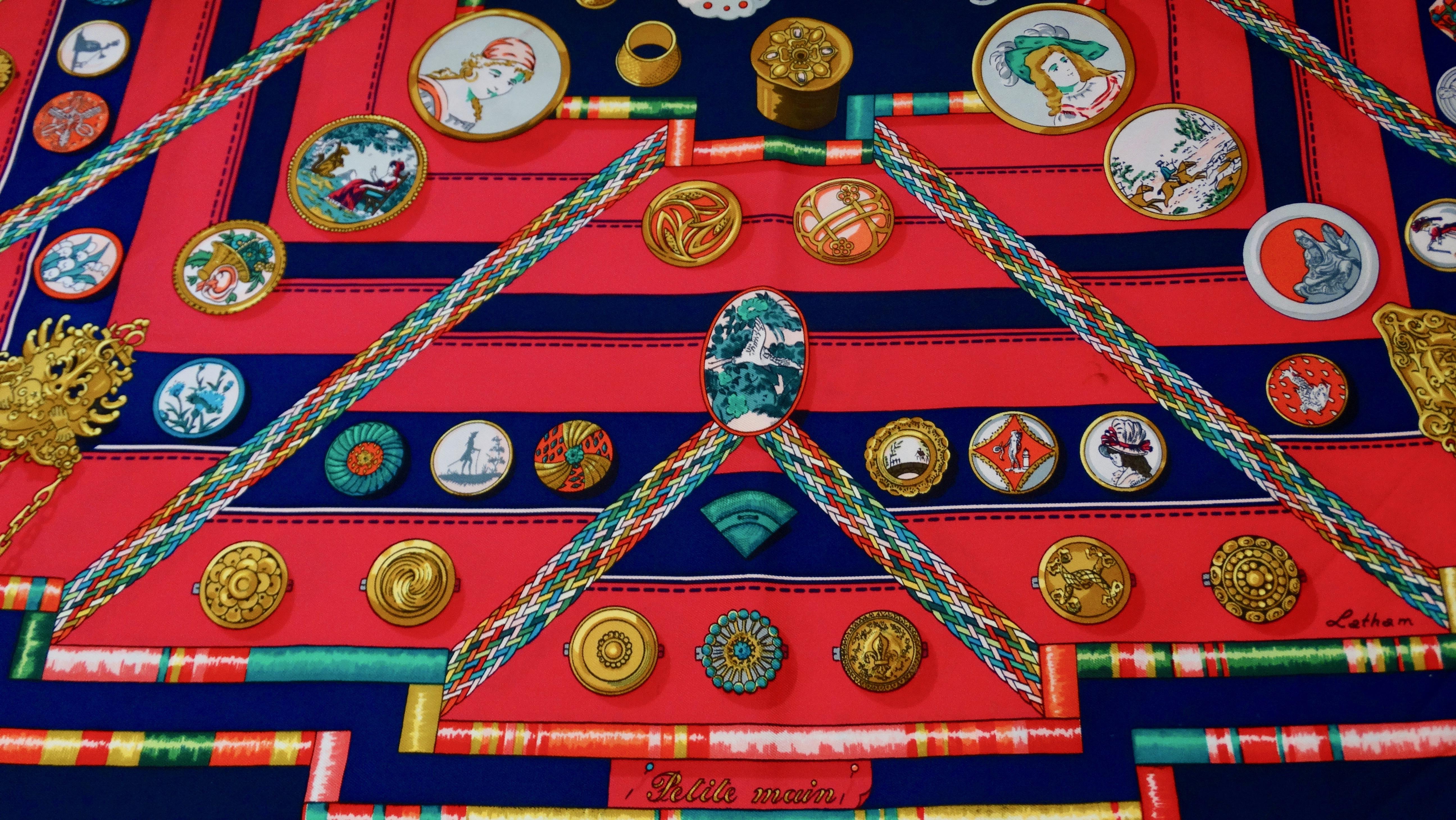 Women's or Men's Hermés 1987 'Petit Main' Silk Scarf
