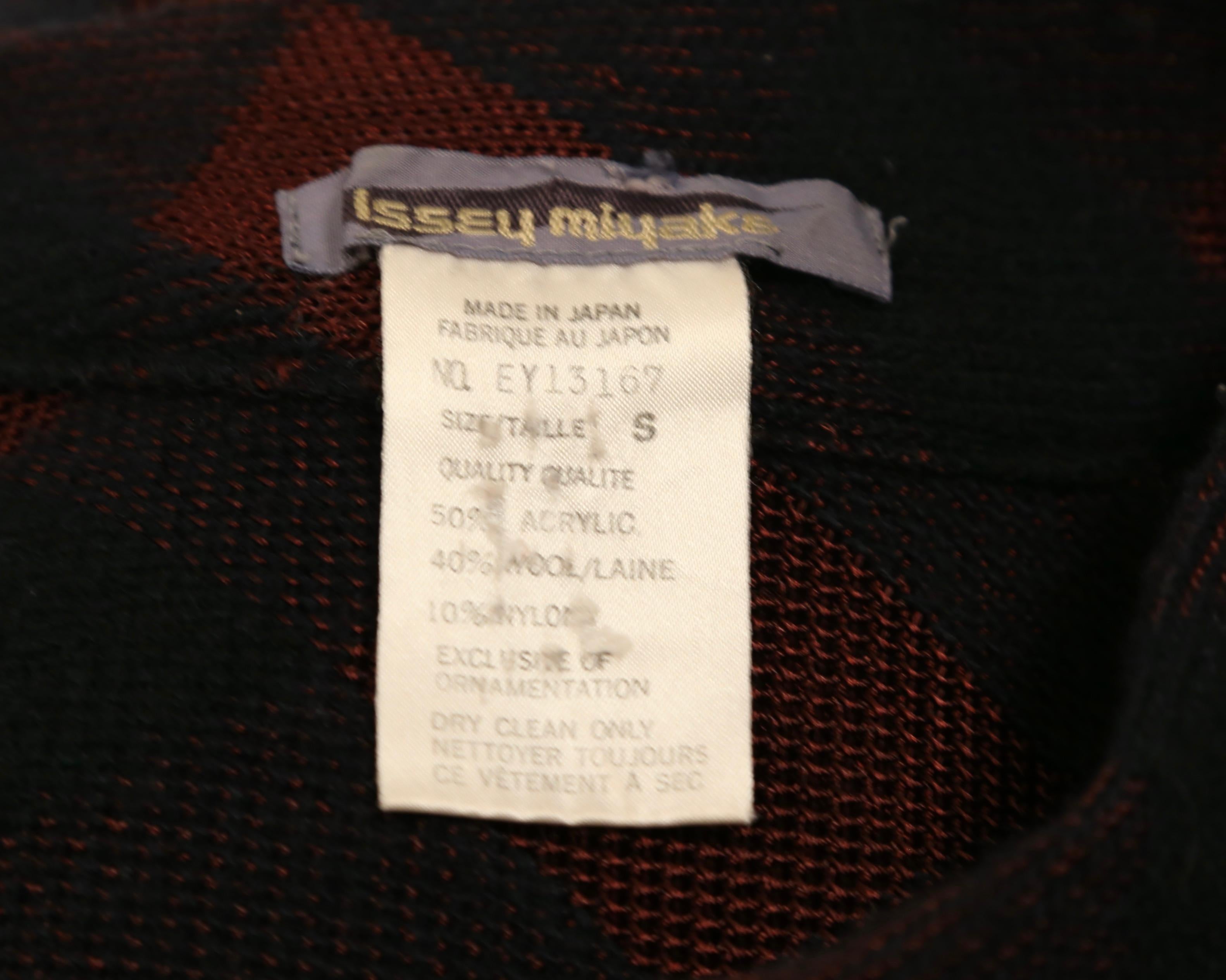 1987 ISSEY MIYAKE semi-sheer draped tunic RUNWAY sweater For Sale 2
