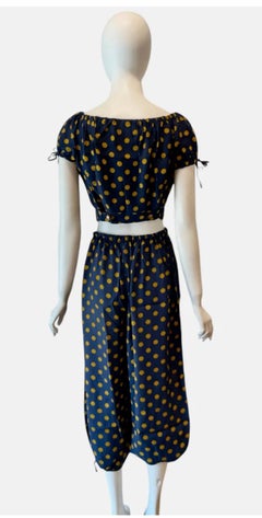 1987 JEAN PAUL GAULTIER polka dot culotte and jacket top