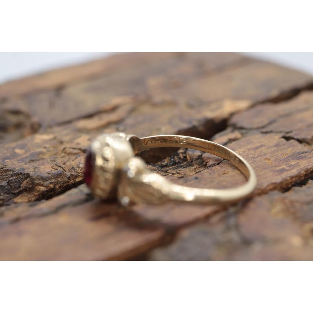Anillo de graduación de la promoción de 1987 del instituto Lockwood. Oro 10k con diamante rubí LC en venta 7