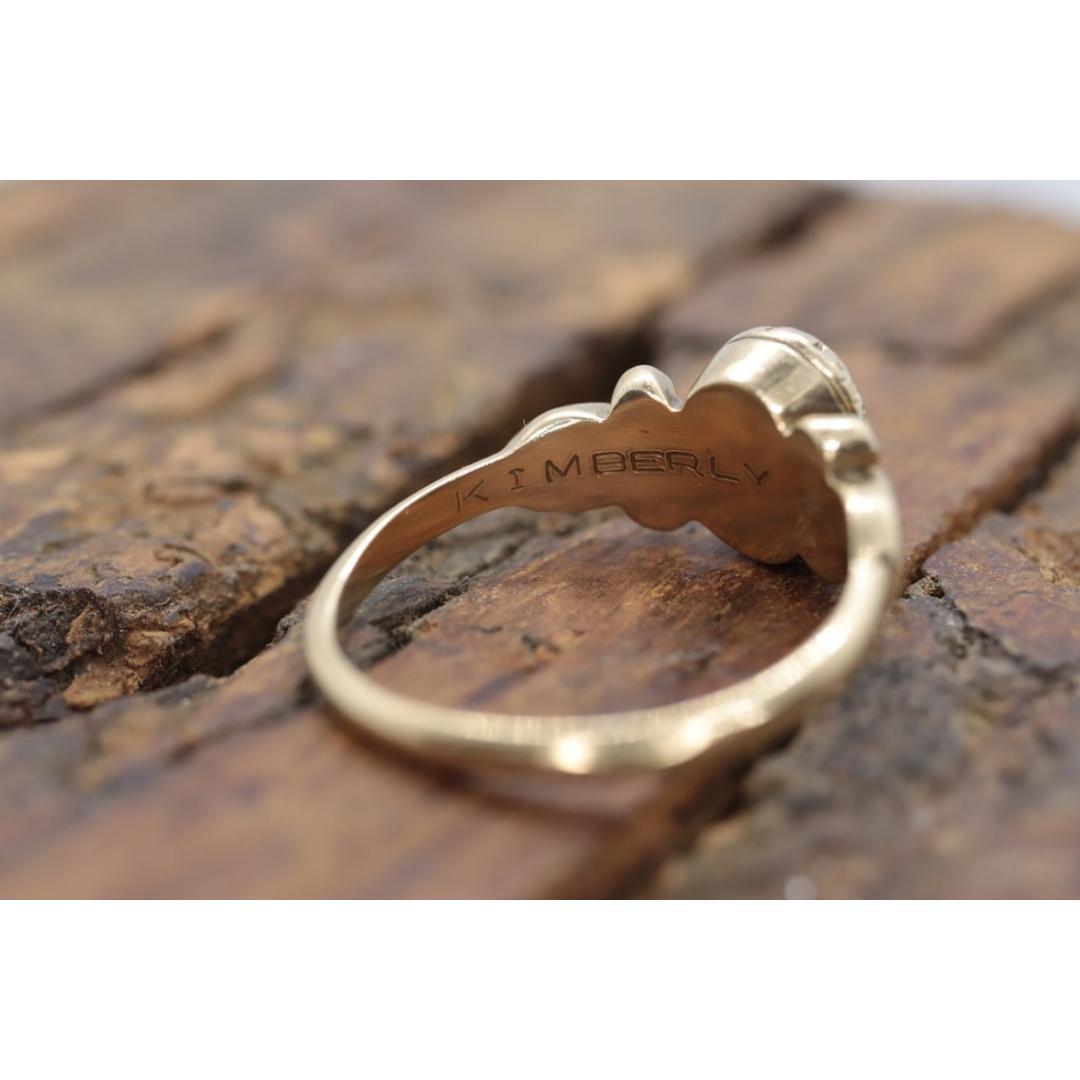 Femenino o masculino Anillo de graduación de la promoción de 1987 del instituto Lockwood. Oro 10k con diamante rubí LC en venta