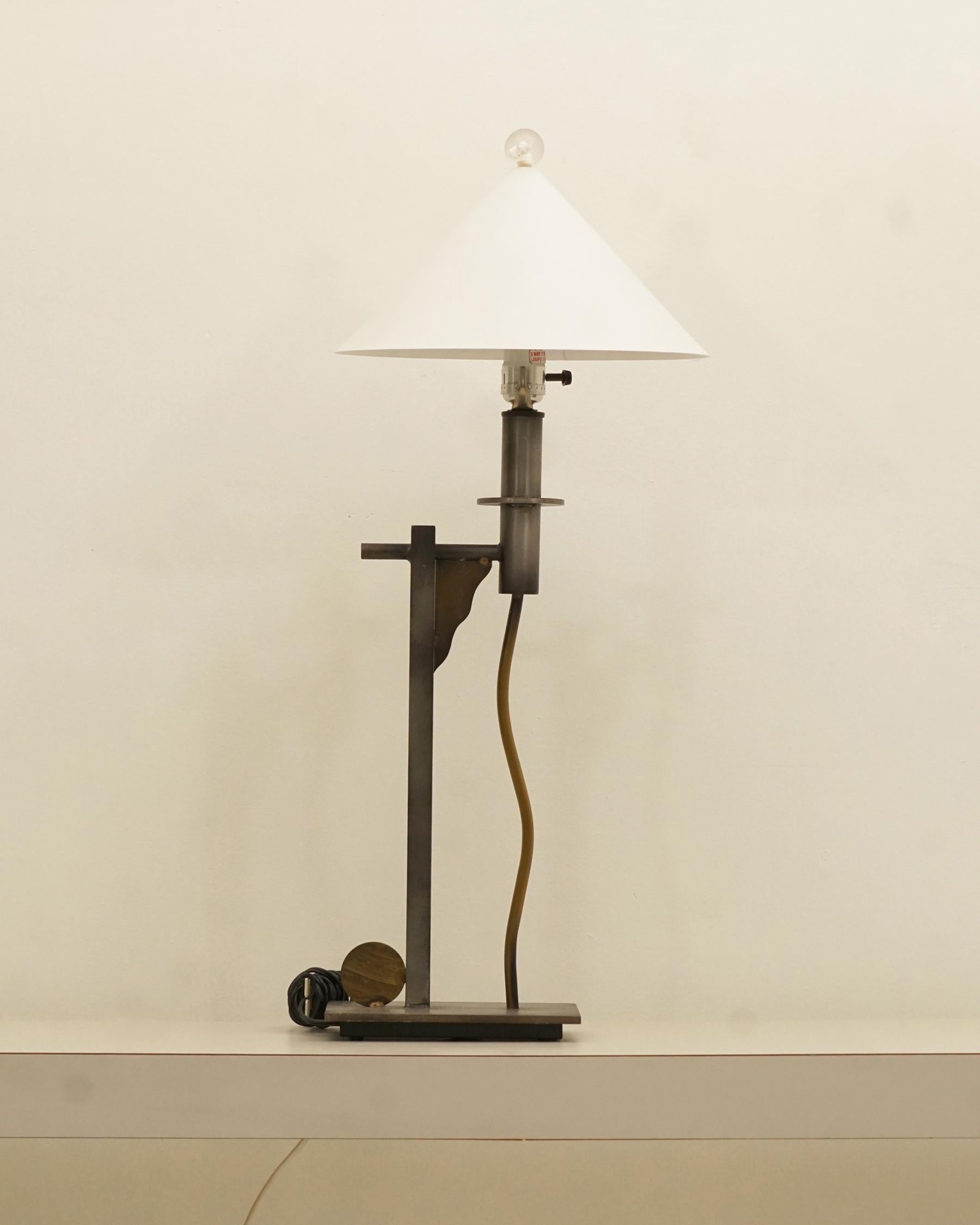 American 1987 Memphis Table Lamp by Robert Sonneman for George Kovacs