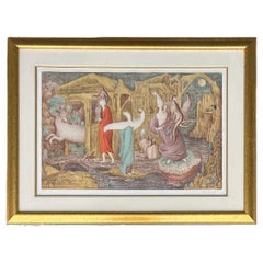 1987 Litografia surrealista messicana di Leonora Carrington, firmata e numerata #93/150