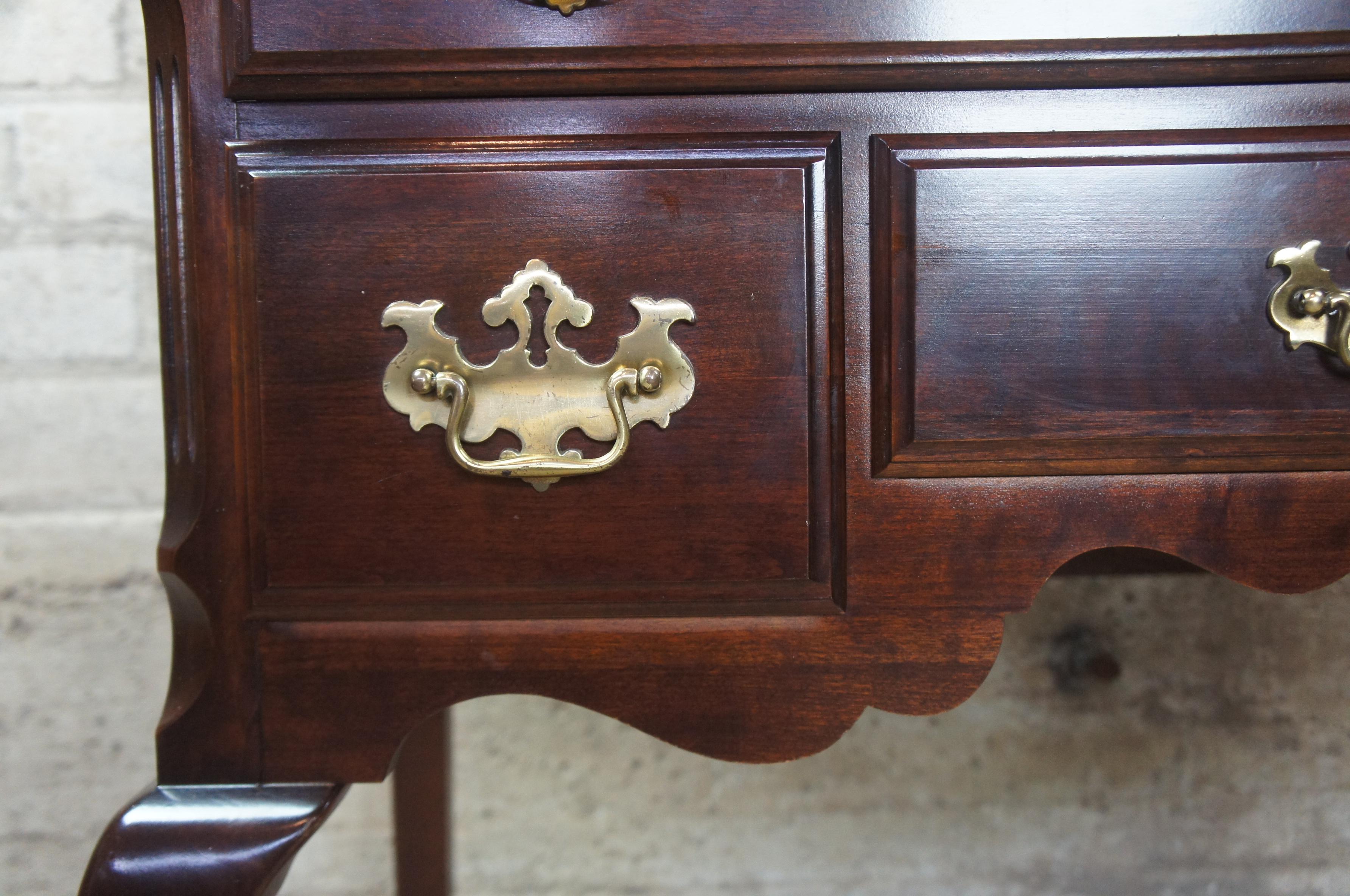 1987 Pennsylvania House Independence Hall Queen Anne Cherry Lowboy Server Chest 1
