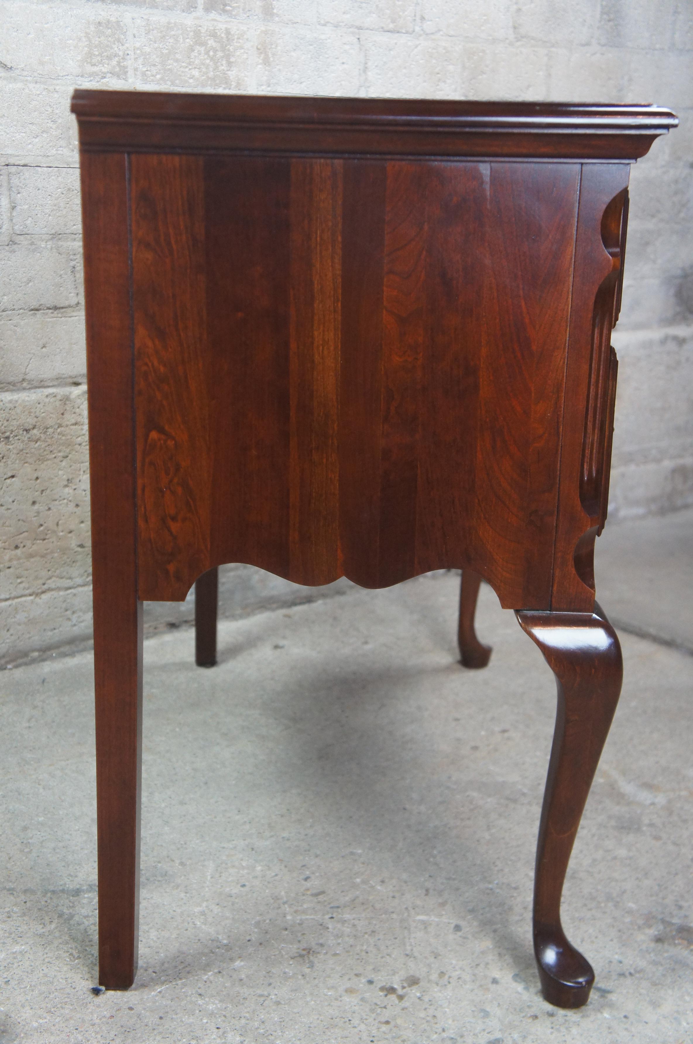 1987 Pennsylvania House Independence Hall Queen Anne Cherry Lowboy Server Chest 2