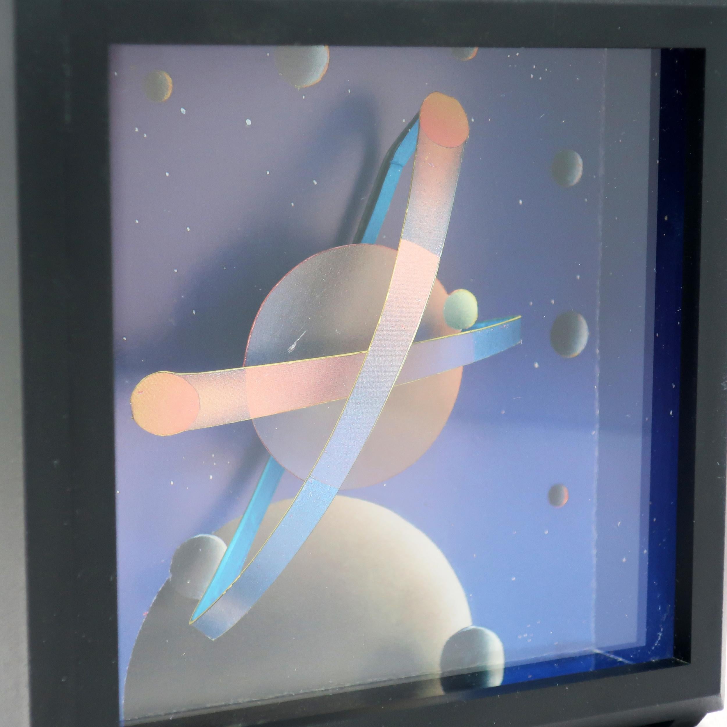 20ième siècle Horloge de bureau postmoderne de Douglas Chalk pour Clever Clocks, 1987