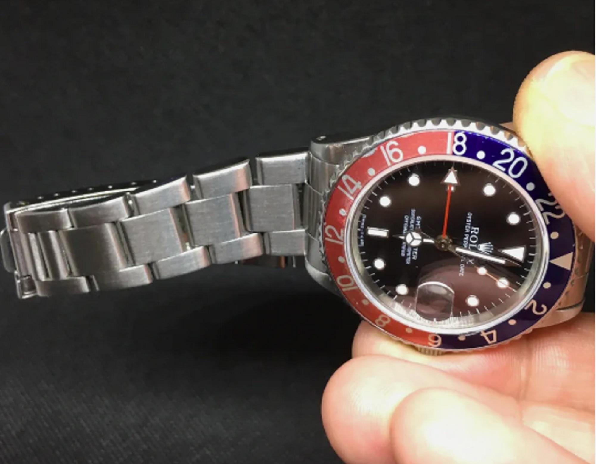 Men's 1987 Rolex GMT Master Pepsi Vintage Watch 16700 Factory Original As Is For Sale
