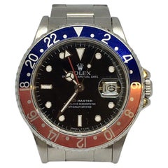 1987 Rolex GMT Master Pepsi Vintage Watch 16700 Factory Original As Is