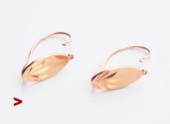 1987 Soviet Earrings solid 14K Rose Gold / 5.6gr