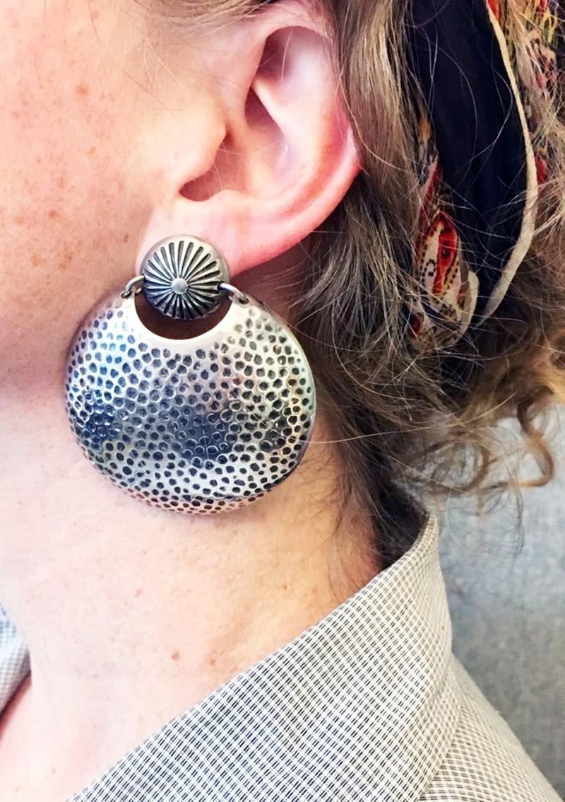 sylvia begay radcliffe silver earrings