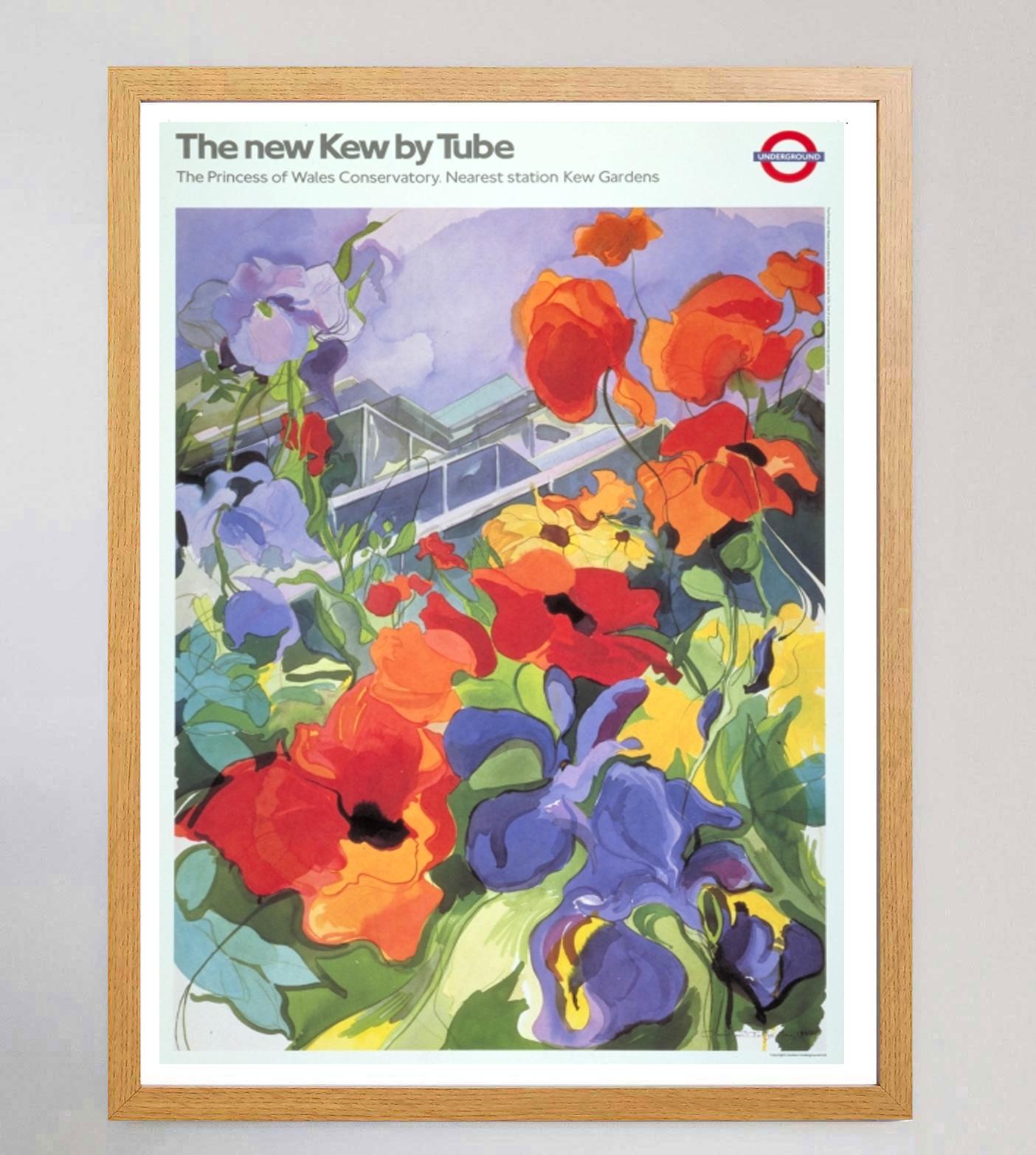 British 1987 TFL - The New Kew by Tube Original Vintage Poster