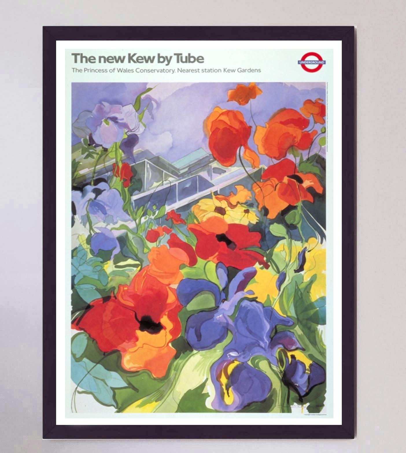 Late 20th Century 1987 TFL - The New Kew by Tube Original Vintage Poster
