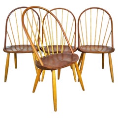 Used 1987 Thomas Moser Bowback Dining Chairs, Set of 4