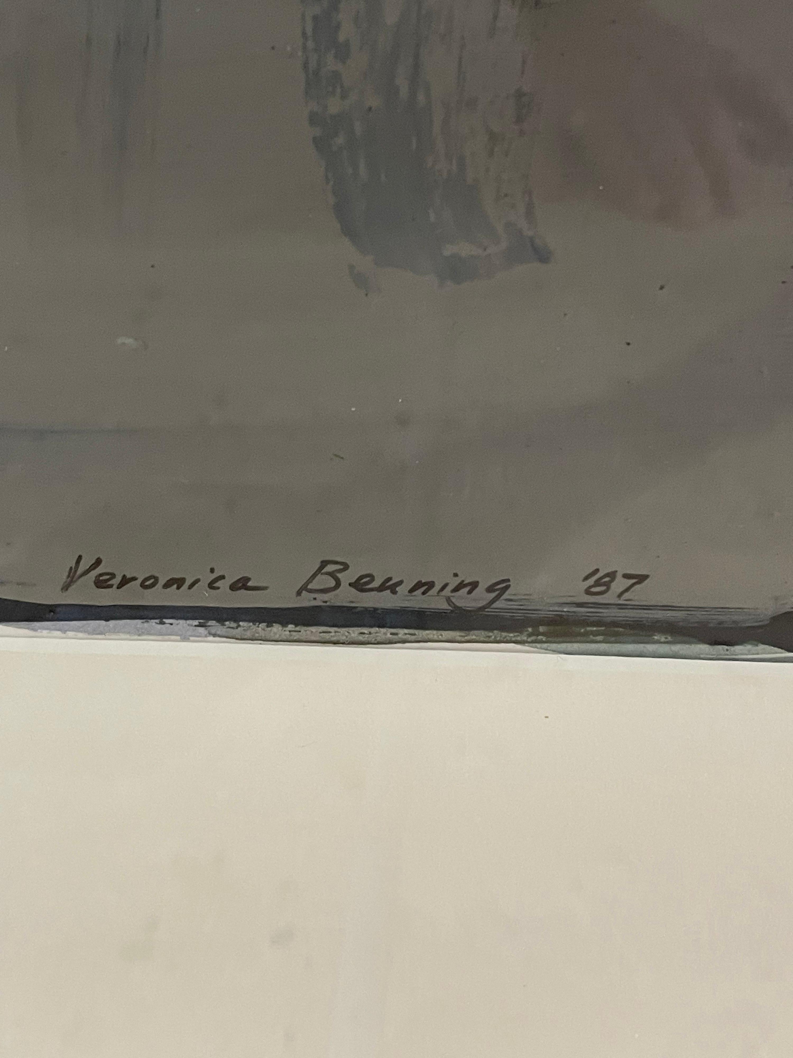 1987 Veronica Benning Painting In Good Condition For Sale In Winnetka, IL