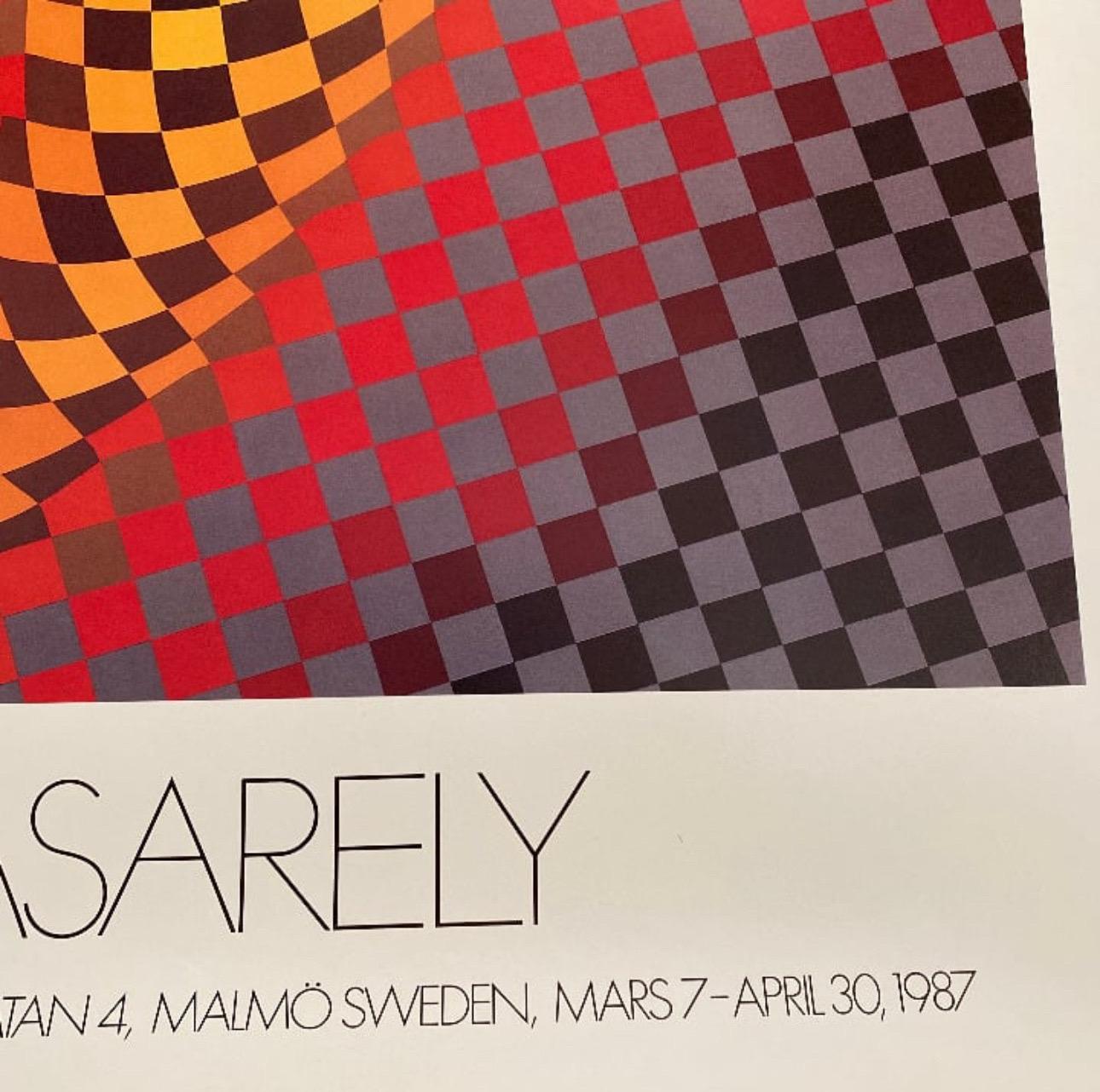 1987 Victor Vasarely „Clown (Rot)“ Offset-Lithographie (Ende des 20. Jahrhunderts) im Angebot