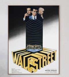 1987 Wall Street (Czech) Original Vintage Poster