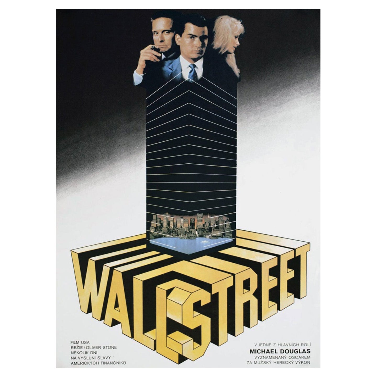 1987 Wall Street (Repubblica Ceca) Poster originale d
epoca in vendita