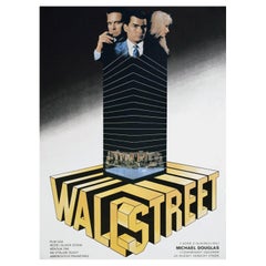 1987 Wall Street (Czech) Original Vintage Poster