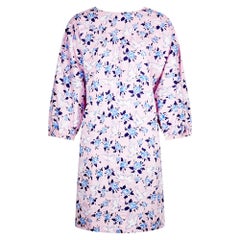 1987 Yves Saint Laurent Pink Cotton Braque Dove Dress