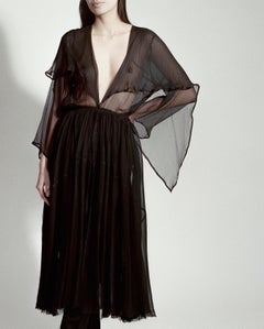 1988 Azzedine Alaïa Silk Evening Coat