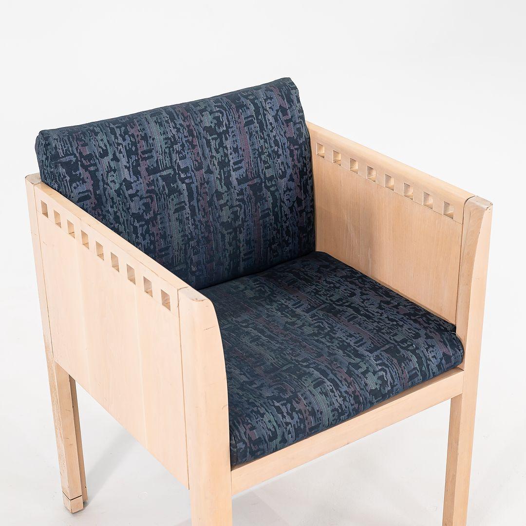 1988 Brian Kane für Metropolitan Furniture Postmoderne Würfel-Esszimmerstühle mit Armlehnen (amerikanisch) im Angebot